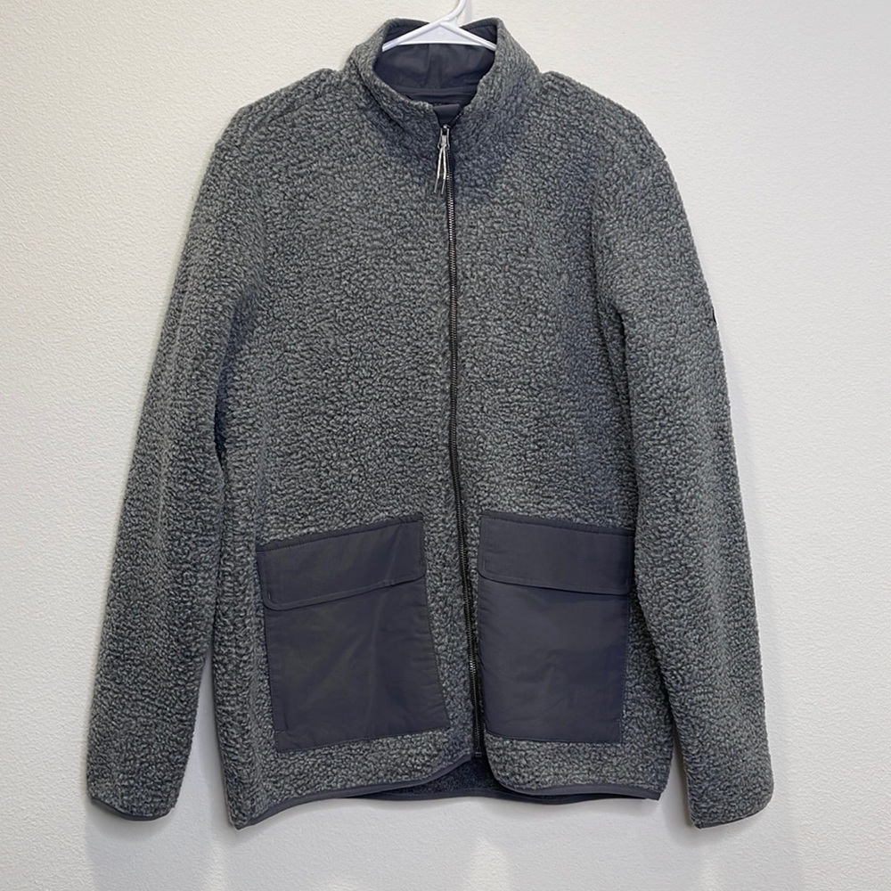 Vuori Mens Idyllwild Sherpa Jacket - Heather Grey - Men’s Large